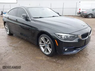 2019 BMW 4 Series 430i xDrive with VIN WBA4J3C53KBL08291, listed as a IAAI auction lot 41471858 with 63,933 mi miles. Bid and sale history available at carsss.com. Image 1.