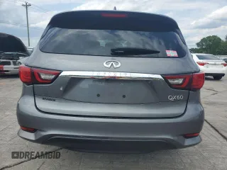 2019 Infiniti QX60 Pure with VIN 5N1DL0MN9KC566203, listed as a Copart auction lot 57137775 with 128,234 mi miles and Salvage title. Bid and sale history available at DreamBid. Image 6.
