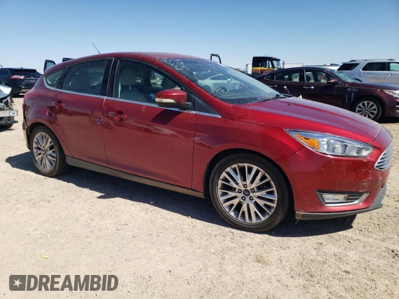 2017 Ford Focus Titanium with VIN 1FADP3N23HL268209, listed as a Copart auction lot 48668865 with 107,339 mi miles and Salvage Title. Bid and sale history available at carsss.com. Image 4.