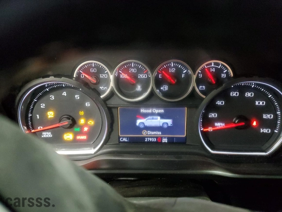 2022 Chevrolet Silverado 1500 LTD LT Trail Boss with VIN 1GCPYFED8NZ128950, listed as a Copart auction lot 47616875 with 27,933 mi miles and Salvage Title. Bid and sale history available at carsss.com. Image 9.