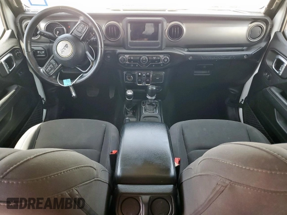 2019 Jeep Wrangler Unlimited Sport S with VIN 1C4HJXDG7KW533575, listed as a Copart auction lot 57068125 with 77,669 mi miles and Salvage title. Bid and sale history available at DreamBid. Image 8.