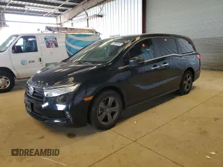 2021 Honda Odyssey EX with VIN 5FNRL6H57MB010310, listed as a Copart auction lot 48950045 with Not Provided miles and Salvage Title. Bid and sale history available at DreamBid. Image 1.