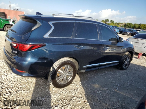2020 Infiniti QX60 Luxe with VIN 5N1DL0MM9LC538281, listed as a Copart auction lot 77618334 with 130,337 mi miles and Non repairable. Bid and sale history available at DreamBid. Image 3.