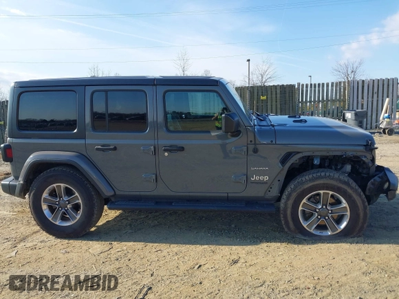 2018 Jeep Wrangler Unlimited Sahara with VIN 1C4HJXEN9JW303094, listed as a IAAI auction lot 41491564 with 66,128 mi miles and . Bid and sale history available at DreamBid. Image 13.