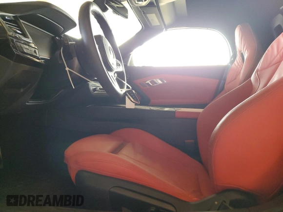 2025 BMW Z4 sDriveM40i with VIN WBAHF9C05SWY43531, listed as a Copart auction lot 46370325 with 1,943 mi miles and Salvage Title. Bid and sale history available at carsss.com. Image 7.
