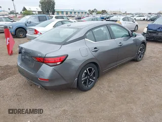 2024 Nissan Sentra SV with VIN 3N1AB8CV0RY261350, listed as a IAAI auction lot 42346567 with 21,993 mi miles and . Bid and sale history available at DreamBid. Image 4.