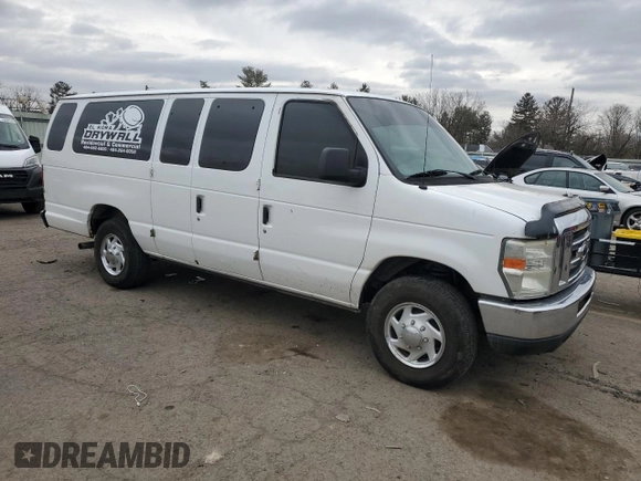 2008 Ford Econoline Passenger XL with VIN 1FBSS31L88DB06010, listed as a Copart auction lot 43622555 with 282,564 mi miles and Salvage Title. Bid and sale history available at DreamBid. Image 4.