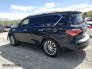 2015 Infiniti QX80 with VIN JN8AZ2NE2F9087208, listed as a Copart auction lot 54123784 with 67,962 mi miles and Salvage Title. Bid and sale history available at carsss.com. Image 2.