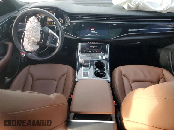 2023 Audi Q8 Premium with VIN WA1AVBF1XPD020187, listed as a Copart auction lot 86690014 with 8,308 mi miles and Salvage title. Bid and sale history available at DreamBid. Image 8.