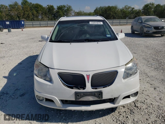 2007 Pontiac Vibe with VIN 5Y2SL65877Z437677, listed as a Copart auction lot 73281674 with 116,480 mi miles and Salvage Title. Bid and sale history available at carsss.com. Image 5.