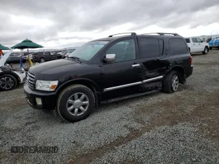 2007 Infiniti QX56 z VIN 5N3AA08C57N803192, wystawiony jako Copart lot #48585815 z przebiegiem 212 830 mil mil oraz Szkoda całkowita • Salvage title. Historia ofert i sprzedaży dostępna na DreamBid. Obrazek 1.