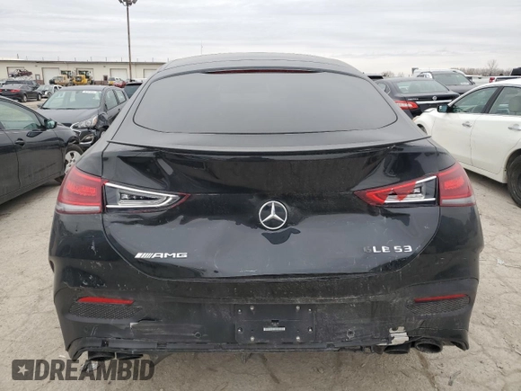2022 Mercedes-Benz GLE 53 AMG with VIN 4JGFD6BBXNA743519, listed as a Copart auction lot 48021485 with 19,574 mi miles and Salvage title. Bid and sale history available at DreamBid. Image 6.