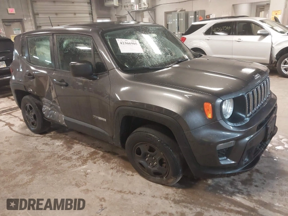2019 Jeep Renegade Upland with VIN ZACNJBAB1KPJ91940, listed as a IAAI auction lot 42366985 with Not provided miles and . Bid and sale history available at DreamBid. Image 1.