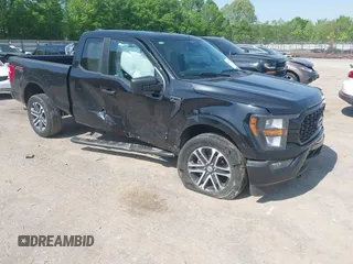 2023 Ford F-150 XL with VIN 1FTEX1EP1PKD79585, listed as a IAAI auction lot 42145315 with 33,781 mi miles and . Bid and sale history available at DreamBid. Image 1.