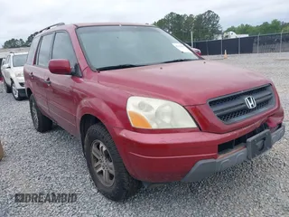 2003 Honda Pilot EX with VIN 2HKYF18513H608933, listed as a IAAI auction lot 42123663 with 309,649 mi miles and . Bid and sale history available at DreamBid. Image 1.