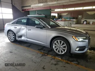 2020 Audi A6 Premium Plus with VIN WAUE8AF24LN006398, listed as a Copart auction lot 49664445 with 71,575 mi miles and Salvage Title. Bid and sale history available at carsss.com. Image 4.