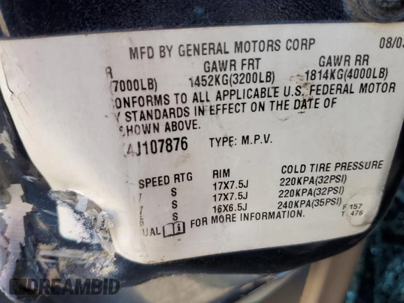 2004 GMC Yukon XL SLT with VIN 1GKEC16ZX4J107876, listed as a Copart auction lot 87132974 with 682,081 mi miles and Salvage Title. Bid and sale history available at carsss.com. Image 13.