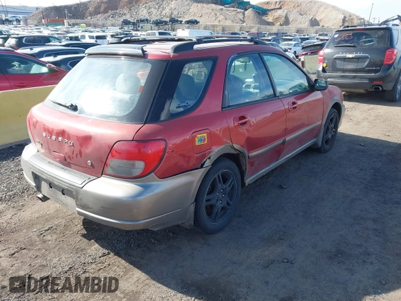 2002 Subaru Impreza Outback Special Sports with VIN JF1GG68522H822483, listed as a IAAI auction lot 41621127 with 209,164 mi miles and . Bid and sale history available at DreamBid. Image 4.