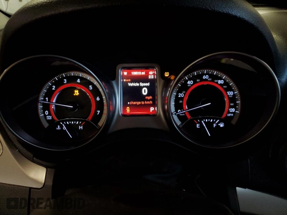 2015 Dodge Journey Crossroad with VIN 3C4PDCGG7FT645490, listed as a Copart auction lot 51214075 with 138,518 mi miles and Salvage Title. Bid and sale history available at DreamBid. Image 9.