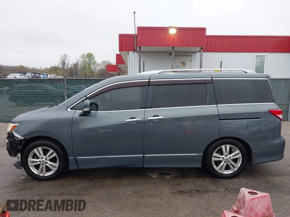 2012 Nissan Quest SL with VIN JN8AE2KP0C9043348, listed as a IAAI auction lot 41996448 with 114,667 mi miles and . Bid and sale history available at carsss.com. Image 15.