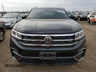 2021 Volkswagen Atlas SEL Premium R-Line with VIN 1V2FE2CA1MC205020, listed as a Copart auction lot 77742994 with 25,047 mi miles and Salvage title. Bid and sale history available at DreamBid. Image 5.