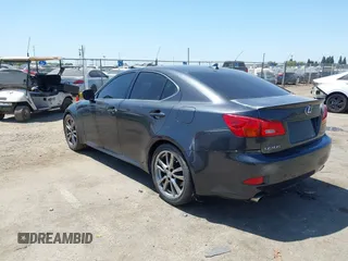 2007 Lexus IS 350 with VIN JTHBE262575015278, listed as a IAAI auction lot 42572142 with 159,701 mi miles and . Bid and sale history available at DreamBid. Image 3.