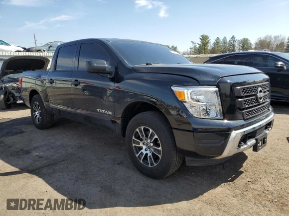 2024 Nissan Titan SV with VIN 1N6AA1EC2RN101063, listed as a Copart auction lot 49879235 with 12,418 mi miles and Salvage title. Bid and sale history available at DreamBid. Image 4.