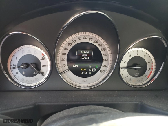 2014 Mercedes-Benz GLK-Class GLK 350 with VIN WDCGG5HB8EG328398, listed as a Copart auction lot 47268035 with 107,534 mi miles and Salvage Title. Bid and sale history available at carsss.com. Image 9.