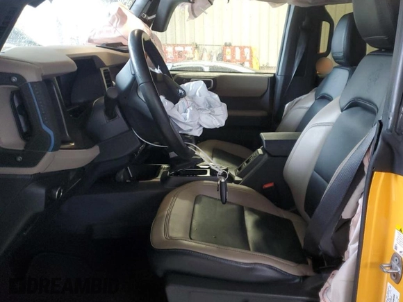 2022 Ford Bronco with VIN 1FMEE5DP1NLA92717, listed as a Copart auction lot 50623805 with 28,371 mi miles and Salvage title. Bid and sale history available at DreamBid. Image 7.