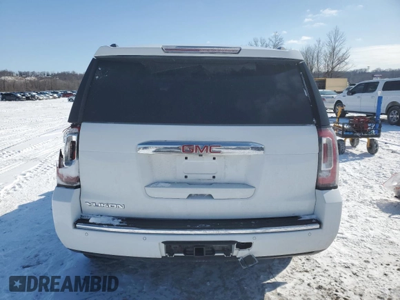 2017 GMC Yukon Denali with VIN 1GKS2CKJXHR168346, listed as a Copart auction lot 45666185 with 165,293 mi miles and Salvage Title. Bid and sale history available at carsss.com. Image 6.