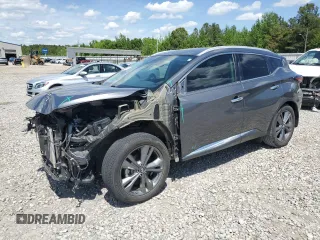 2019 Nissan Murano Platinum z VIN 5N1AZ2MJ5KN102923, wystawiony jako Copart lot #54296605 z przebiegiem 73 207 mil mil oraz Szkoda całkowita • Salvage title. Historia ofert i sprzedaży dostępna na DreamBid. Obrazek 1.