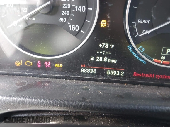 2014 BMW 3 Series 328d xDrive with VIN WBA3D5C53EF147095, listed as a IAAI auction lot 40740496 with 98,834 mi miles. Bid and sale history available at carsss.com. Image 15.