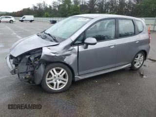 2007 Honda Fit Sport with VIN JHMGD37617S047260, listed as a Copart auction lot 64701395 with 33,587 mi miles and Salvage title. Bid and sale history available at DreamBid. Image 1.