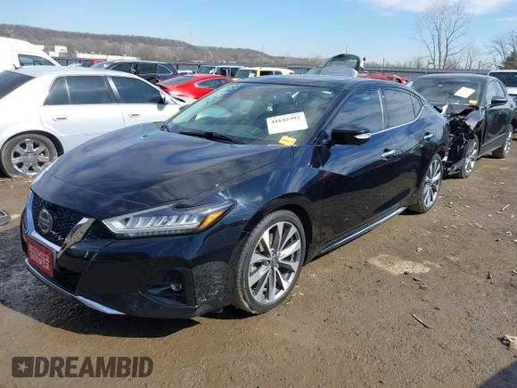 2020 Nissan Maxima Platinum with VIN 1N4AA6FV0LC376990, listed as a IAAI auction lot 41642392 with 55,566 mi miles and . Bid and sale history available at DreamBid. Image 18.