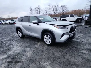 2021 Toyota Highlander L with VIN 5TDBZRBH4MS075907, listed as a Copart auction lot 57849265 with 67,128 mi miles and Salvage title. Bid and sale history available at DreamBid. Image 3.
