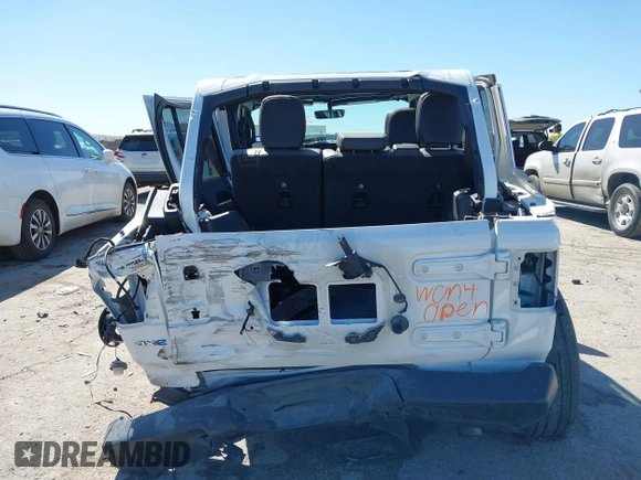 2021 Jeep Wrangler Unlimited Sahara with VIN 1C4JJXP62MW724232, listed as a IAAI auction lot 41716545 with 24,631 mi miles and . Bid and sale history available at DreamBid. Image 16.