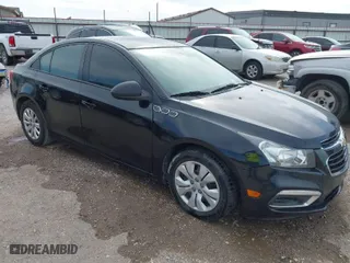 2015 Chevrolet Cruze LS with VIN 1G1PA5SH5F7153512, listed as a IAAI auction lot 42004713 with 166,693 mi miles. Bid and sale history available at carsss.com. Image 1.