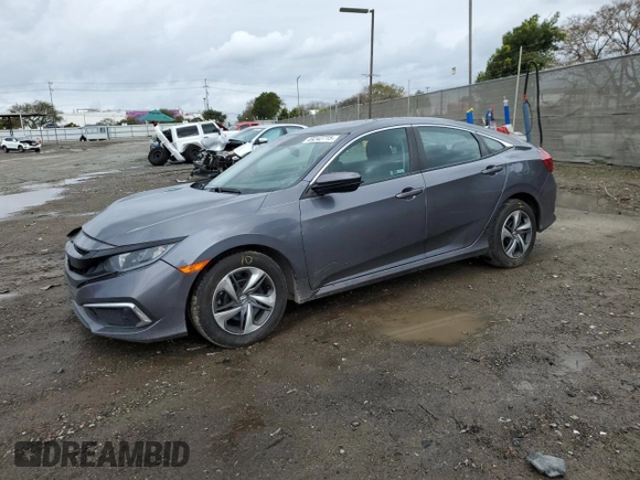2020 Honda Civic Sedan LX with VIN 2HGFC2F68LH554266, listed as a Copart auction lot 49242715 with 51,778 mi miles and Salvage Title. Bid and sale history available at carsss.com. Image 1.