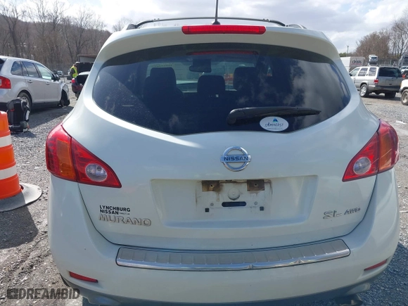 2009 Nissan Murano SL with VIN JN8AZ18W49W113053, listed as a IAAI auction lot 41733283 with 136,229 mi miles. Bid and sale history available at carsss.com. Image 16.
