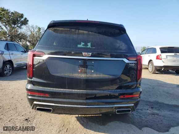 2020 Cadillac XT6 FWD Premium Luxury with VIN 1GYKPCRS3LZ124137, listed as a Copart auction lot 53168233 with 42,228 mi miles and Salvage Title. Bid and sale history available at carsss.com. Image 6.