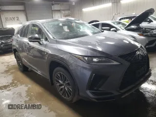 2021 Lexus RX 350 F Sport with VIN 2T2SZMDAXMC307224, listed as a Copart auction lot 75339464 with 54,850 mi miles and Salvage title. Bid and sale history available at DreamBid. Image 4.