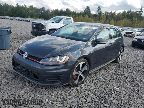 2015 Volkswagen Golf GTI Autobahn w/Performance Pkg with VIN 3VW447AU9FM104487, listed as a Copart auction lot 74582474 with 116,260 mi miles and Salvage Title. Bid and sale history available at carsss.com. Image 1.