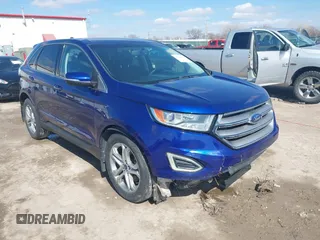 2015 Ford Edge Titanium z VIN 2FMTK4K90FBB03500, wystawiony jako IAAI lot #41748027 z przebiegiem 123 120 mil mil oraz . Historia ofert i sprzedaży dostępna na DreamBid. Obrazek 1.
