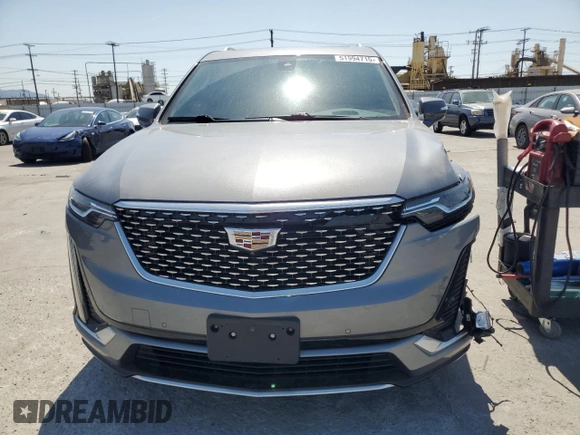 2021 Cadillac XT6 Premium Luxury with VIN 1GYKPCRS9MZ219271, listed as a Copart auction lot 51994715 with 44,616 mi miles and Salvage title. Bid and sale history available at DreamBid. Image 5.