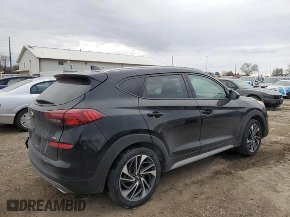 2019 Hyundai Tucson Limited with VIN KM8J3CAL9KU045869, listed as a Copart auction lot 46096745 with 51,691 mi miles and Salvage title. Bid and sale history available at DreamBid. Image 3.