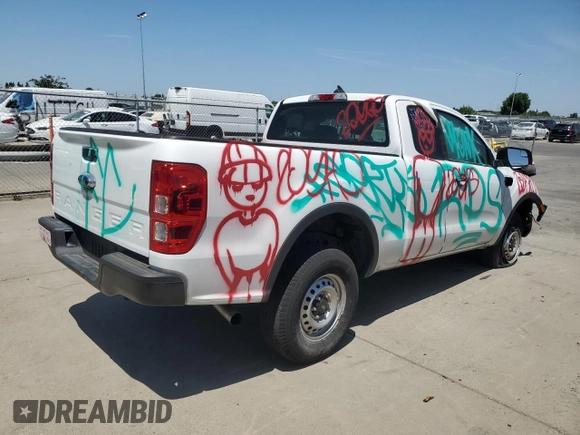 2023 Ford Ranger XL with VIN 1FTER1EH1PLE12288, listed as a Copart auction lot 59121435 with 14,111 mi miles and Clean title. Bid and sale history available at DreamBid. Image 3.