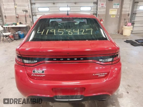 2013 Dodge Dart Limited with VIN 1C3CDFCH9DD182161, listed as a IAAI auction lot 41958427 with 75,672 mi miles. Bid and sale history available at carsss.com. Image 17.