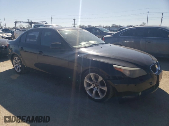 2007 BMW 5 Series 550i with VIN WBANB53587CP08331, listed as a Copart auction lot 47246155 with 148,317 mi miles and Clean Title. Bid and sale history available at DreamBid. Image 4.