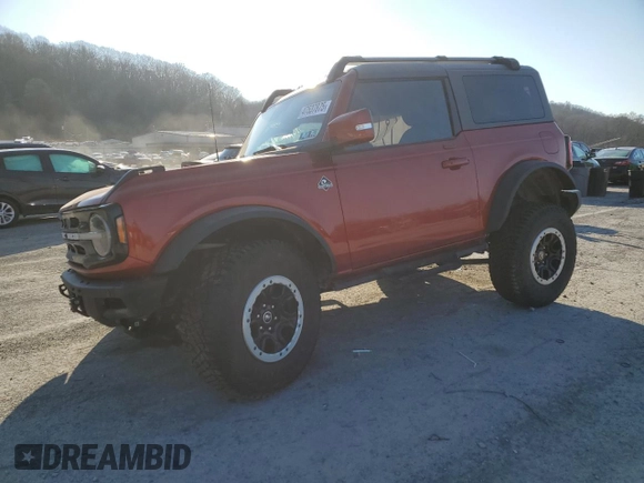 2023 Ford Bronco with VIN 1FMDE5CP1PLB98701, listed as a Copart auction lot 47537875 with 4,297 mi miles and Salvage title. Bid and sale history available at DreamBid. Image 1.