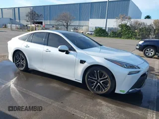 2023 Toyota Mirai XLE with VIN JTDAAAAA2PA007891, listed as a IAAI auction lot 41323017 with 20,809 mi miles. Bid and sale history available at carsss.com. Image 1.